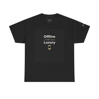 Offline is the New Luxury T-Shirt | Minimal Aesthetic Shirt | Digital Detox Tee | Introvert Lifestyle Fashion | Self Care Graphic Tee