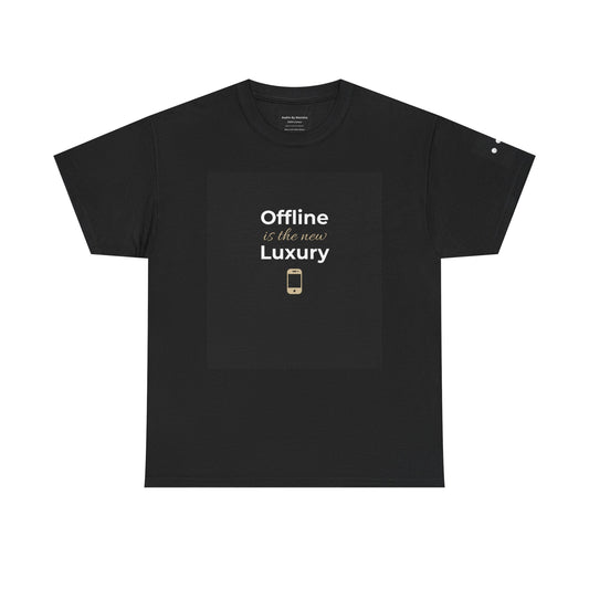Offline is the New Luxury T-Shirt | Minimal Aesthetic Shirt | Digital Detox Tee | Introvert Lifestyle Fashion | Self Care Graphic Tee
