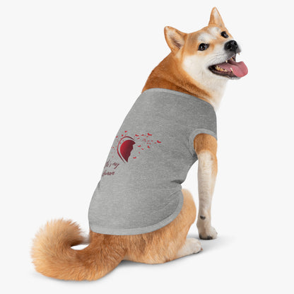 Pet Tank Top Half Heart Design | Matching Pet & Owner Outfit