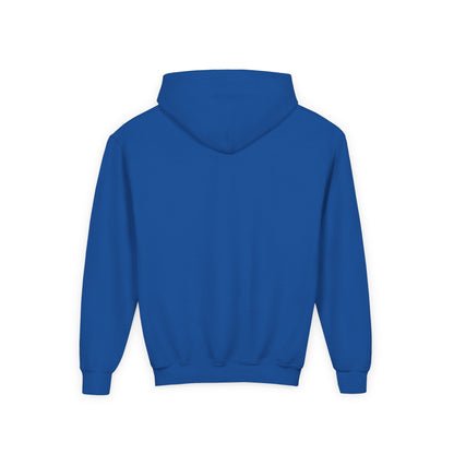 Blue hoodie on a white background