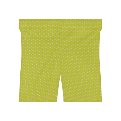 High-waisted women’s biker shorts with stretchy fit and mid-thigh length

