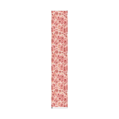 Floral Rose Wrapping Paper Roll — Vintage Pink Roses Gift Wrap for Weddings & Mother’s Day