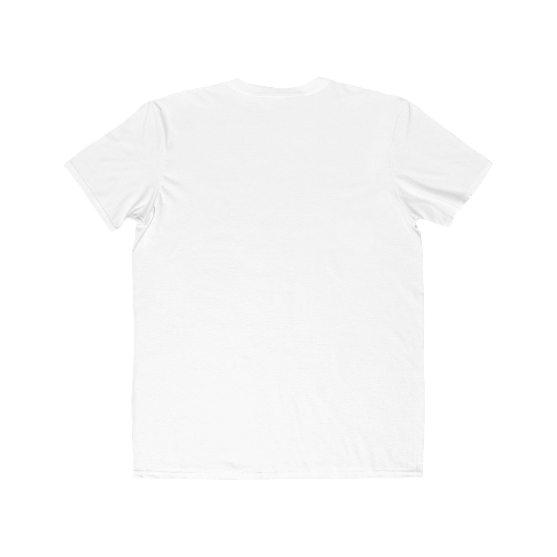Back view of lightweight men’s t-shirt in solid color