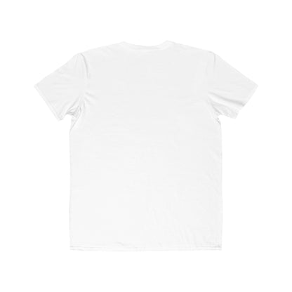 Back view of lightweight men’s t-shirt in solid color