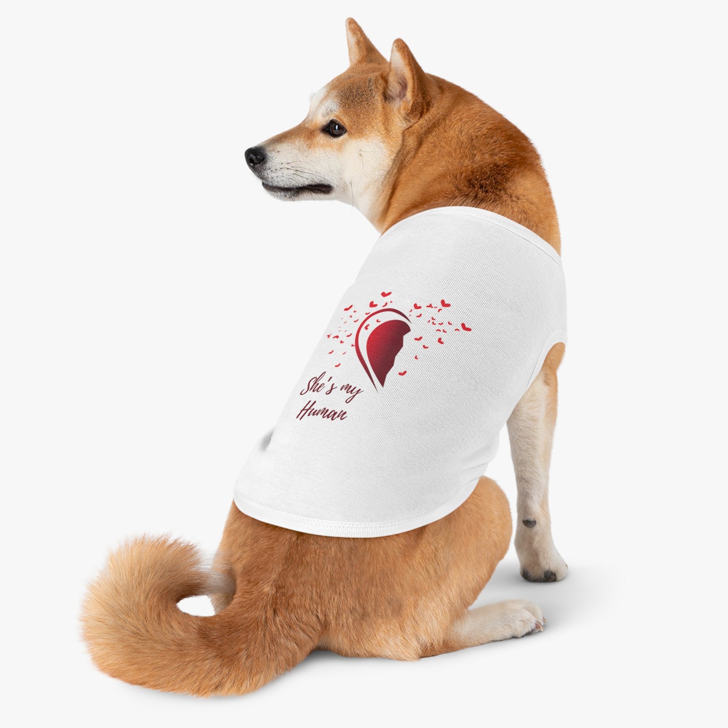 Pet Tank Top Half Heart Design | Matching Pet & Owner Outfit