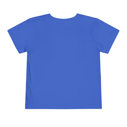 Throwback Kid retro t-shirt back view with clean solid background and primary color design theme