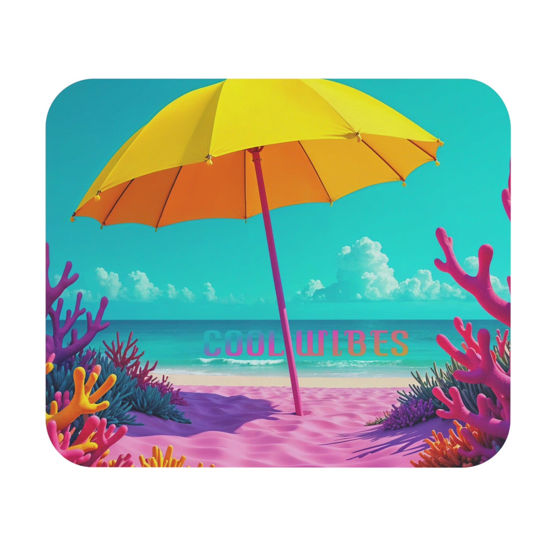 add comfort,cool and style to you workspace with our premium beach design mouse pad
