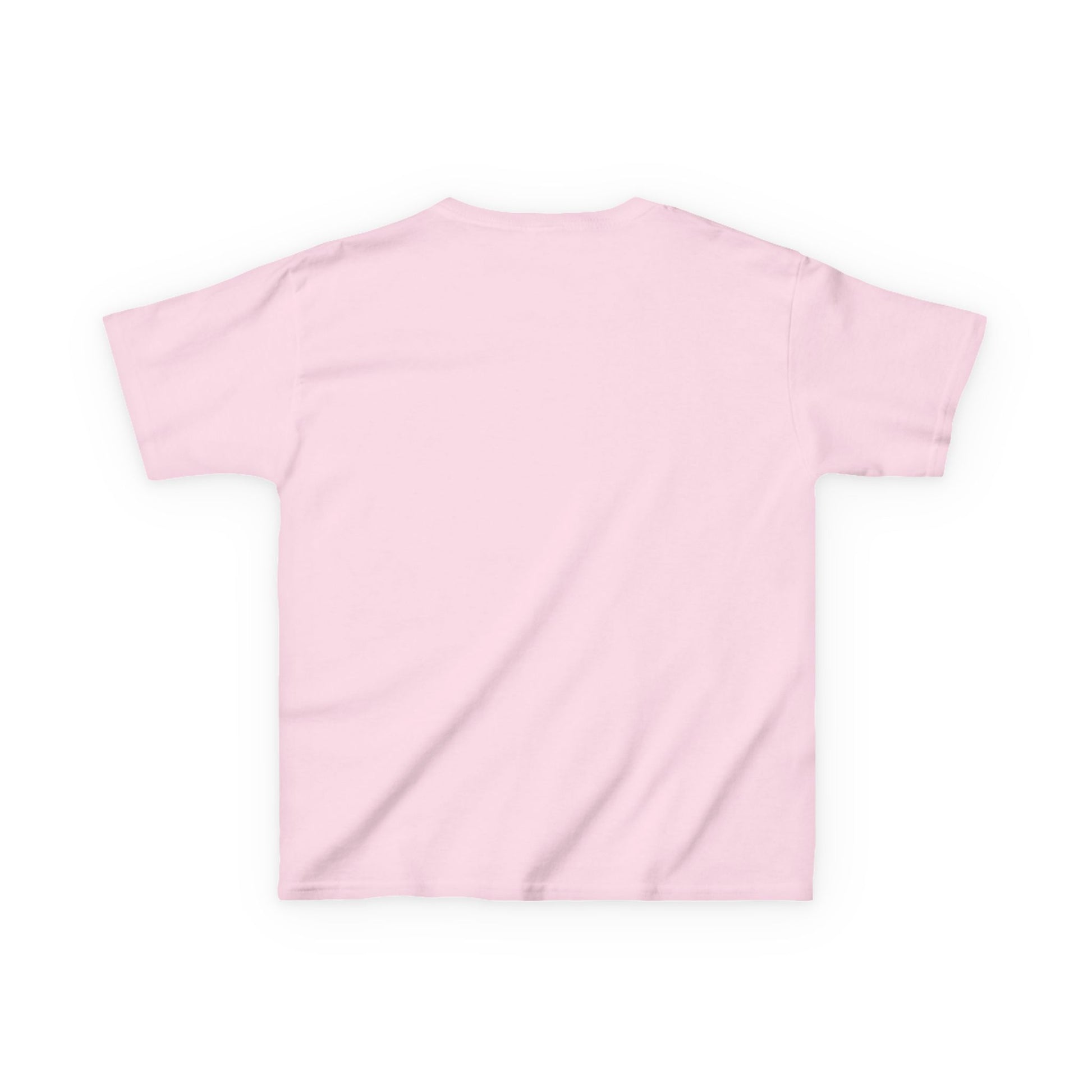 Plain light pink t-shirt on a white background