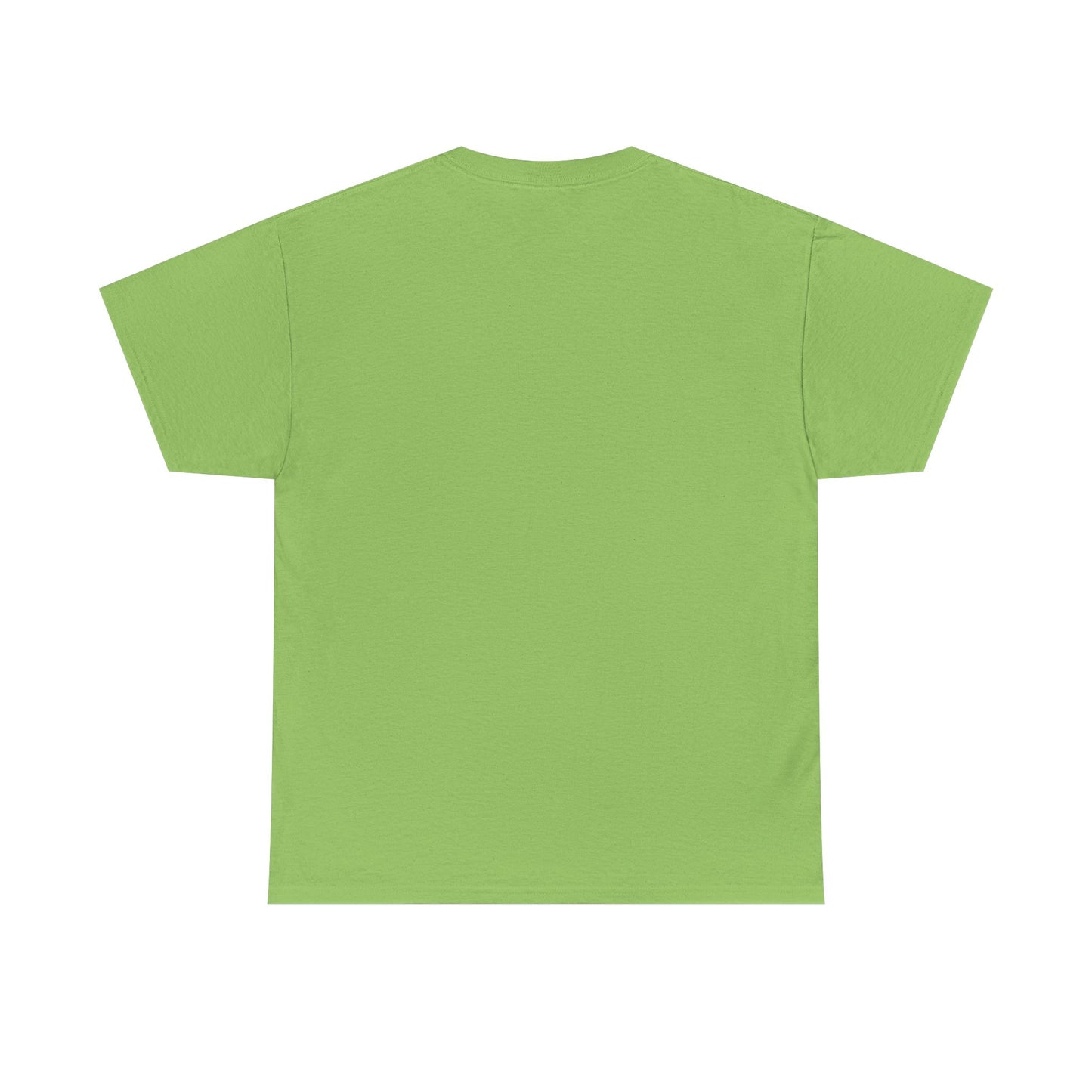 Plain back view of unisex cotton tee