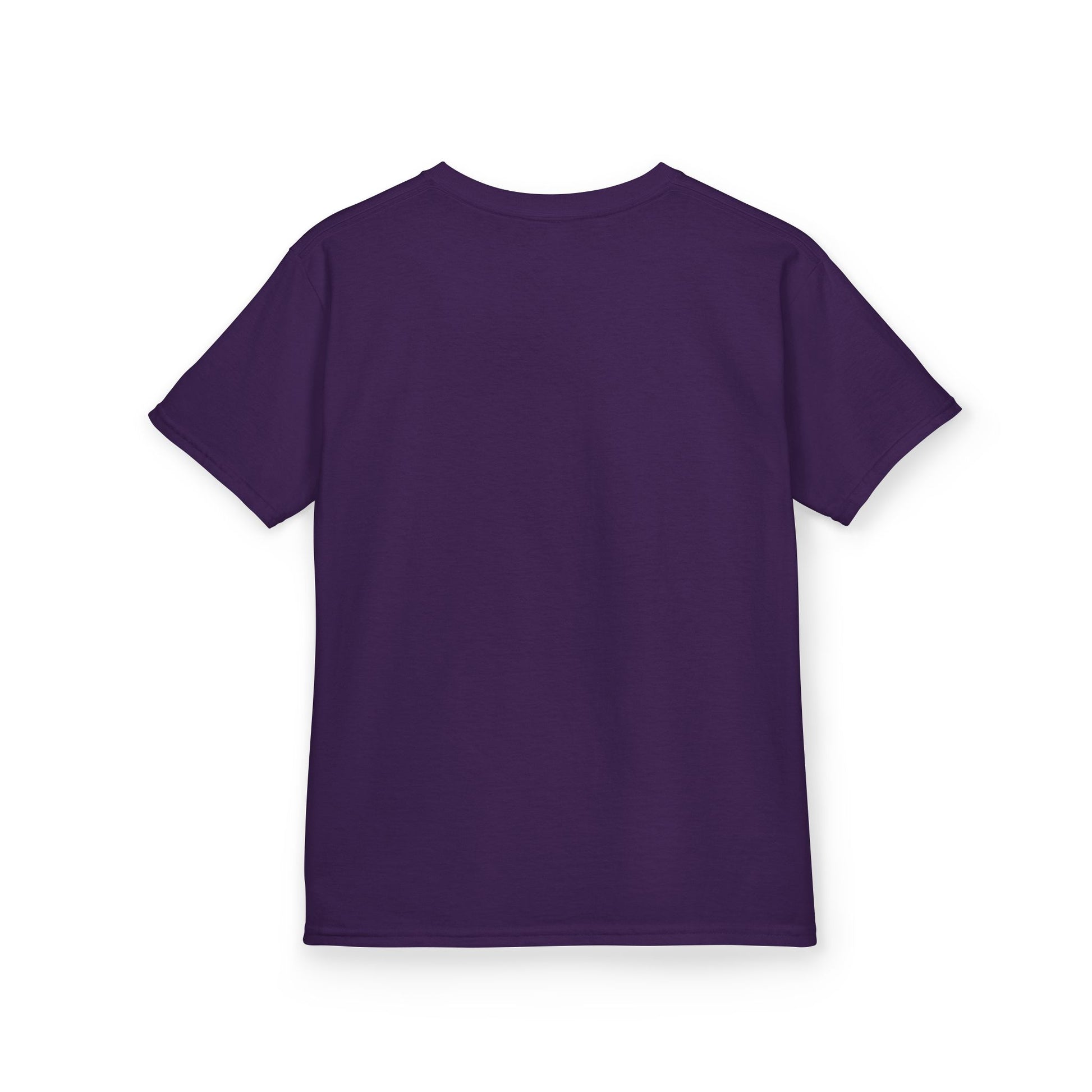 Purple t-shirt on a white background