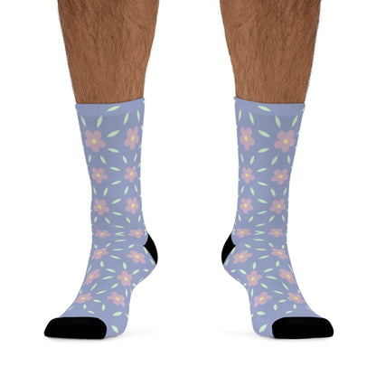 Floral Recycled Poly Socks – Soft, Sustainable & Stylish