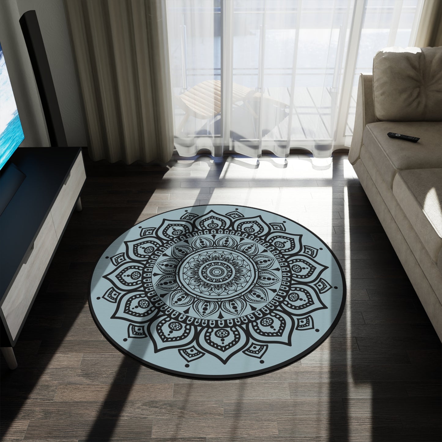Boho Mandala Round Rug