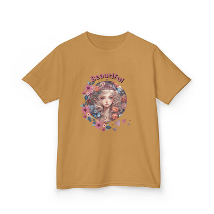 "Beautiful Girl Graphic – Kids Heavy Cotton Tee"