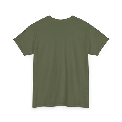 Plain back view of unisex cotton tee