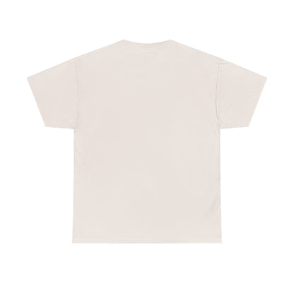 Plain back view of  unisex cotton tee
