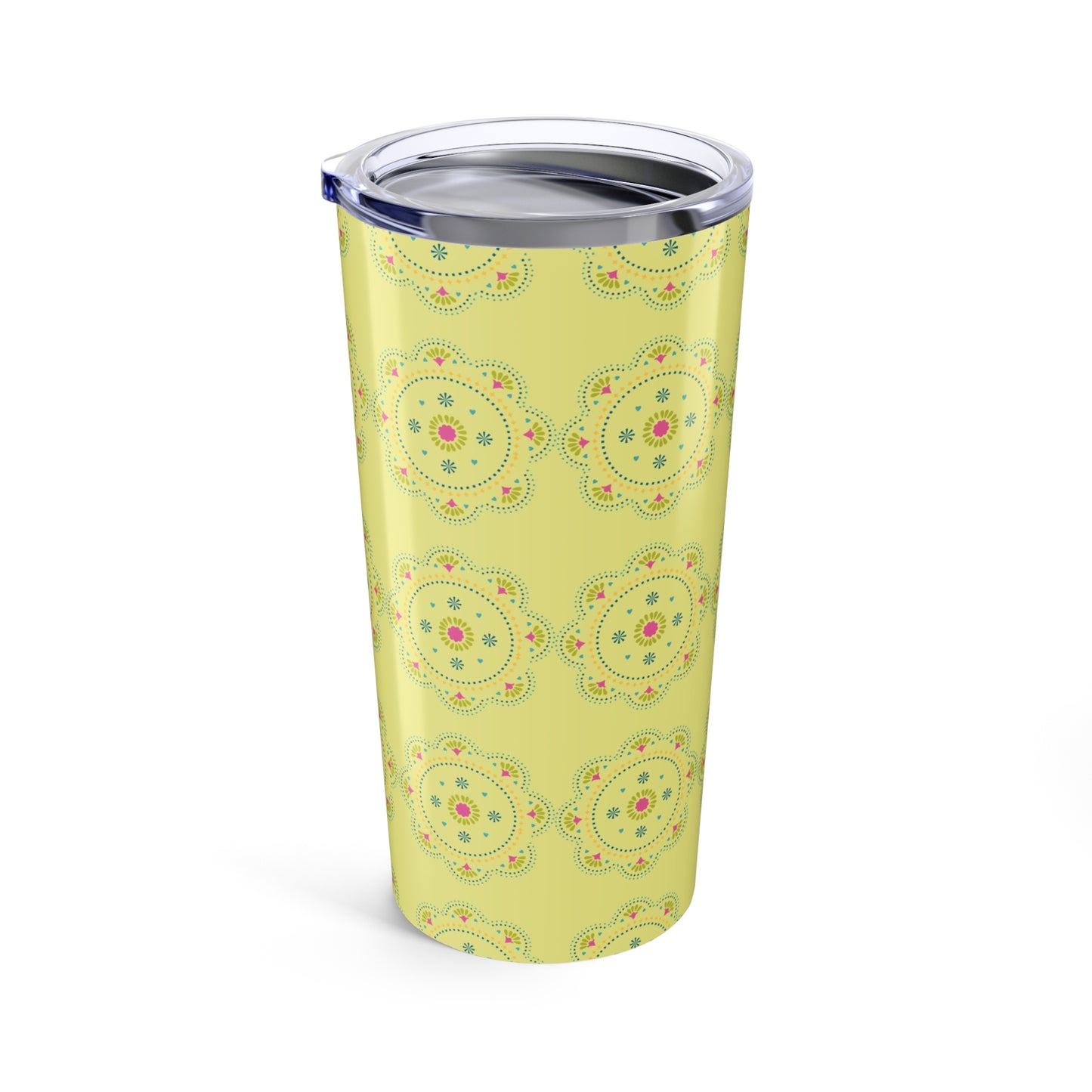Mandala Geometric Pattern Stainless Steel Tumbler