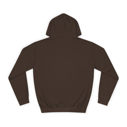 Brown hoodie shown from the back on a white background.