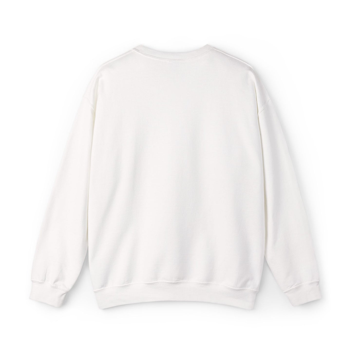 White sweatshirt on a light gray background