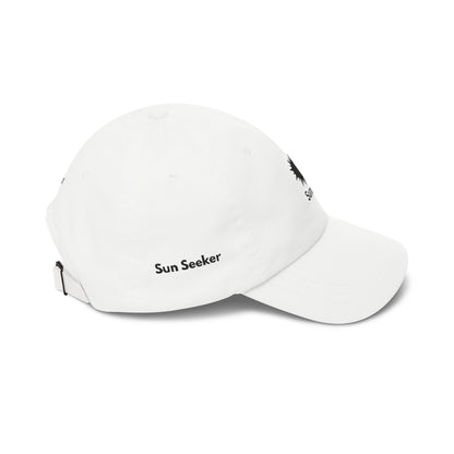 Minimal Sun Dad Hat, Embroidered Dad Cap, Aesthetic Baseball Cap, Custom Side Text Hat, Summer Gift, Vintage Style Cap