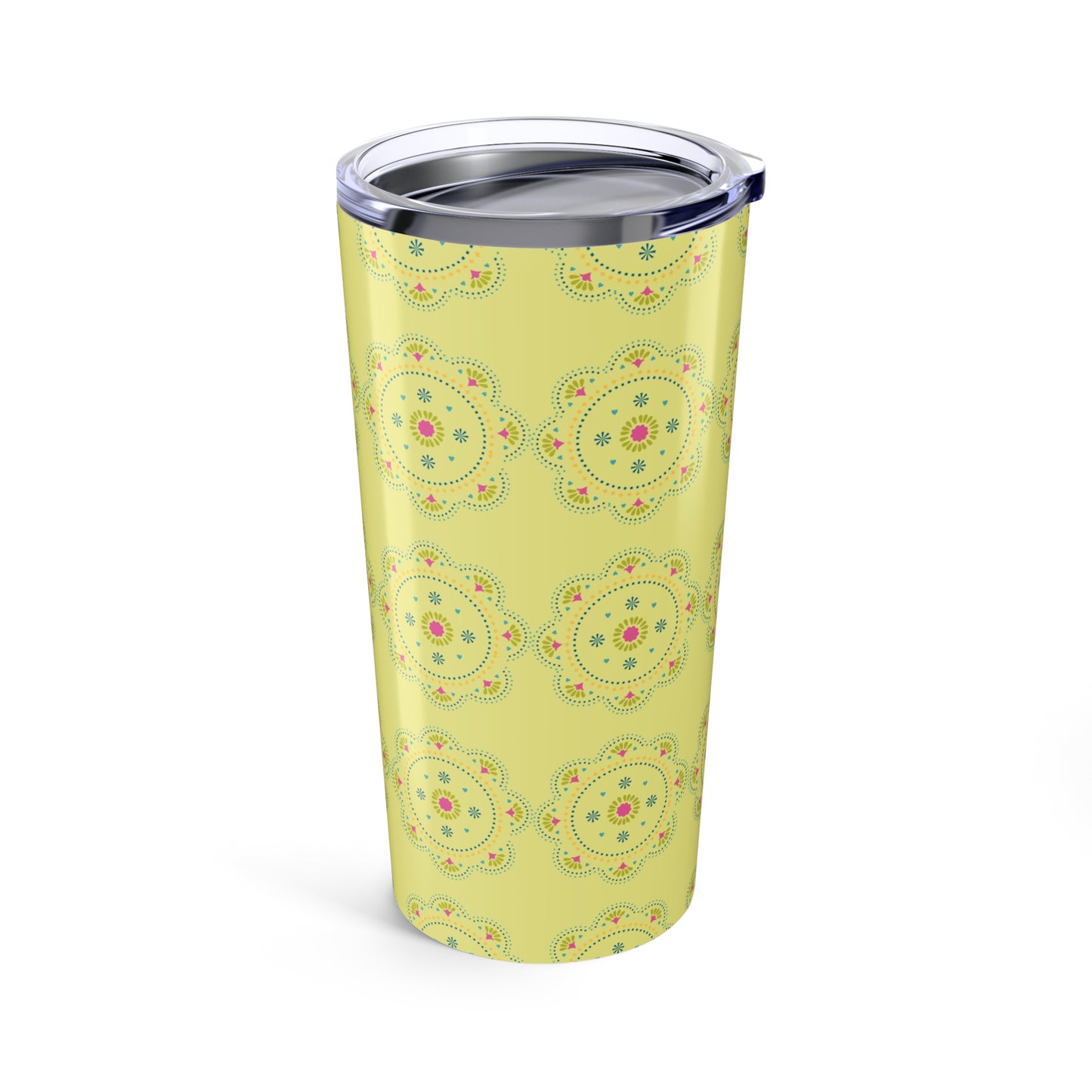 Mandala Geometric Pattern Stainless Steel Tumbler