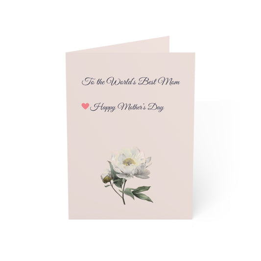 To the World’s Best Mom Card – Happy Mother’s Day Greeting Card, Heartfelt Mom Gift