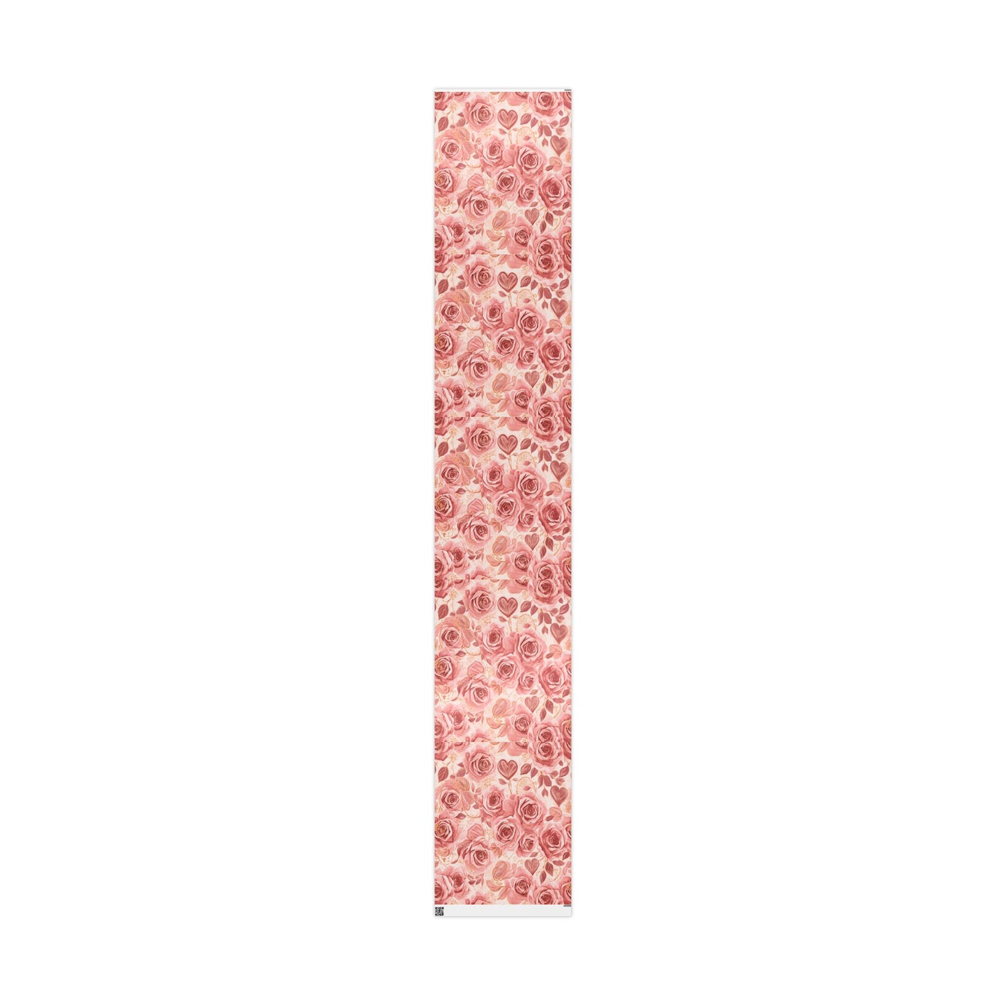 Floral Rose Wrapping Paper Roll — Vintage Pink Roses Gift Wrap for Weddings & Mother’s Day