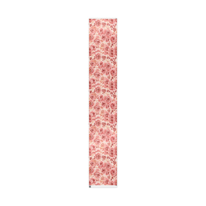 Floral Rose Wrapping Paper Roll — Vintage Pink Roses Gift Wrap for Weddings & Mother’s Day