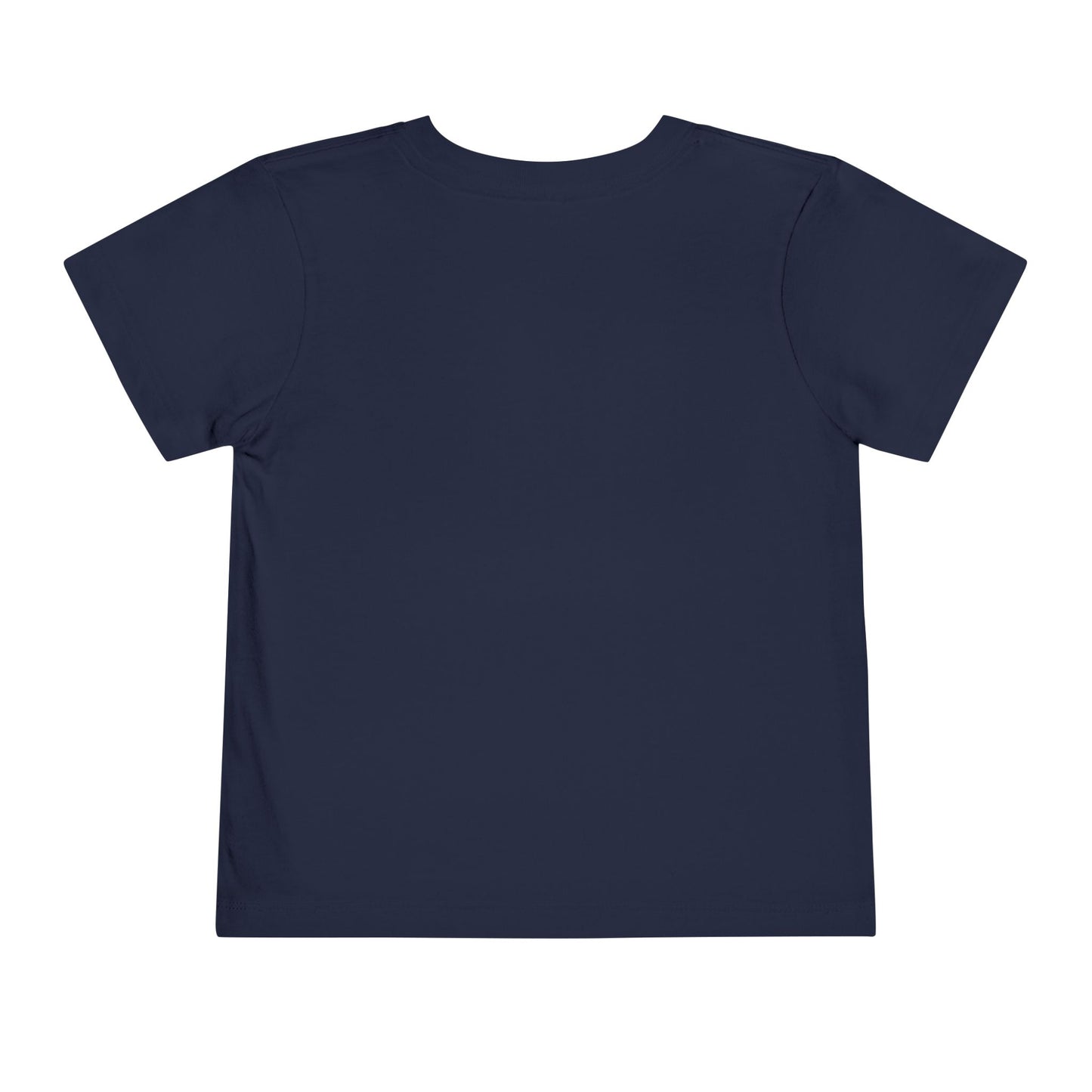 Throwback Kid retro t-shirt back view with clean solid background and primary color design theme