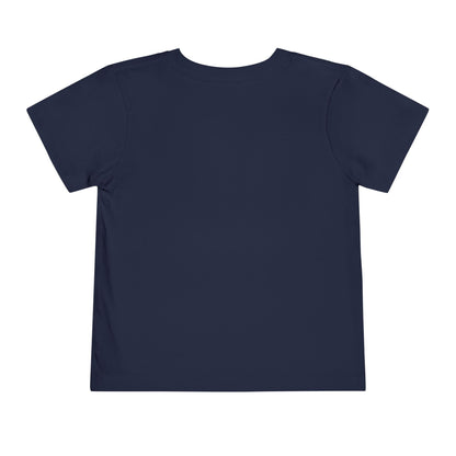 Throwback Kid retro t-shirt back view with clean solid background and primary color design theme