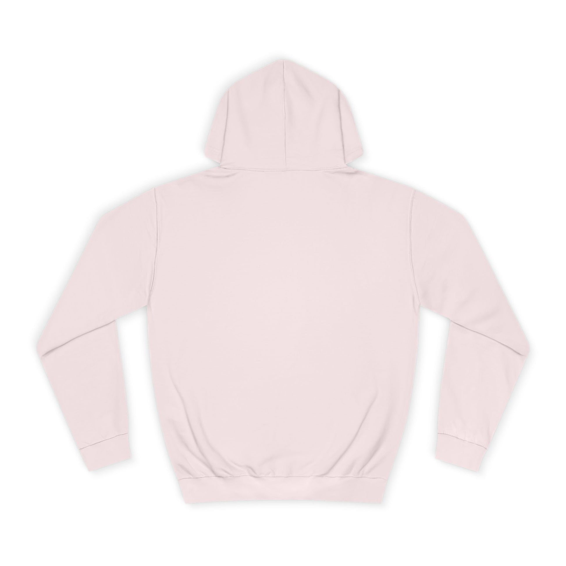 Light pink hoodie on a white background