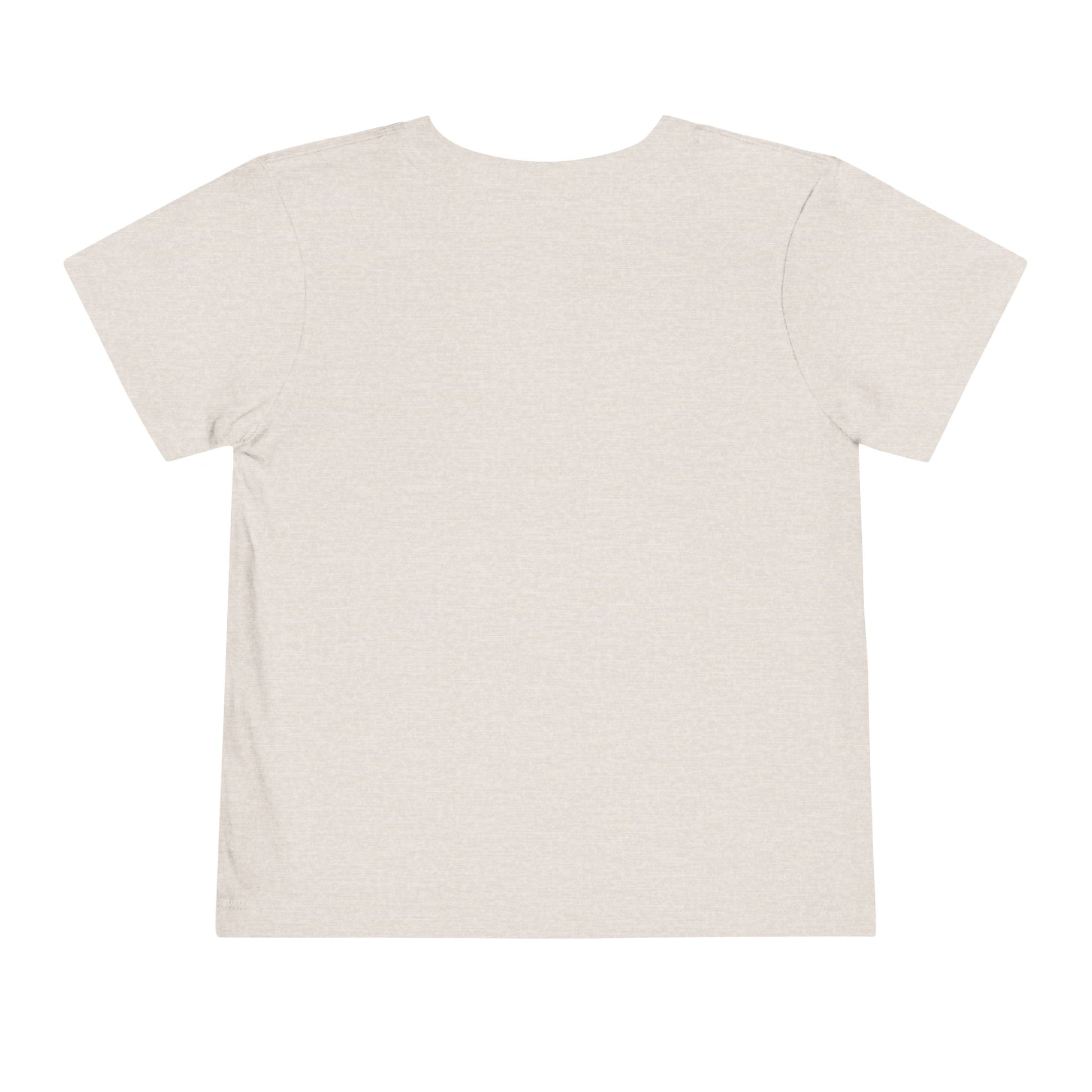 Throwback Kid retro t-shirt back view with clean solid background and primary color design theme