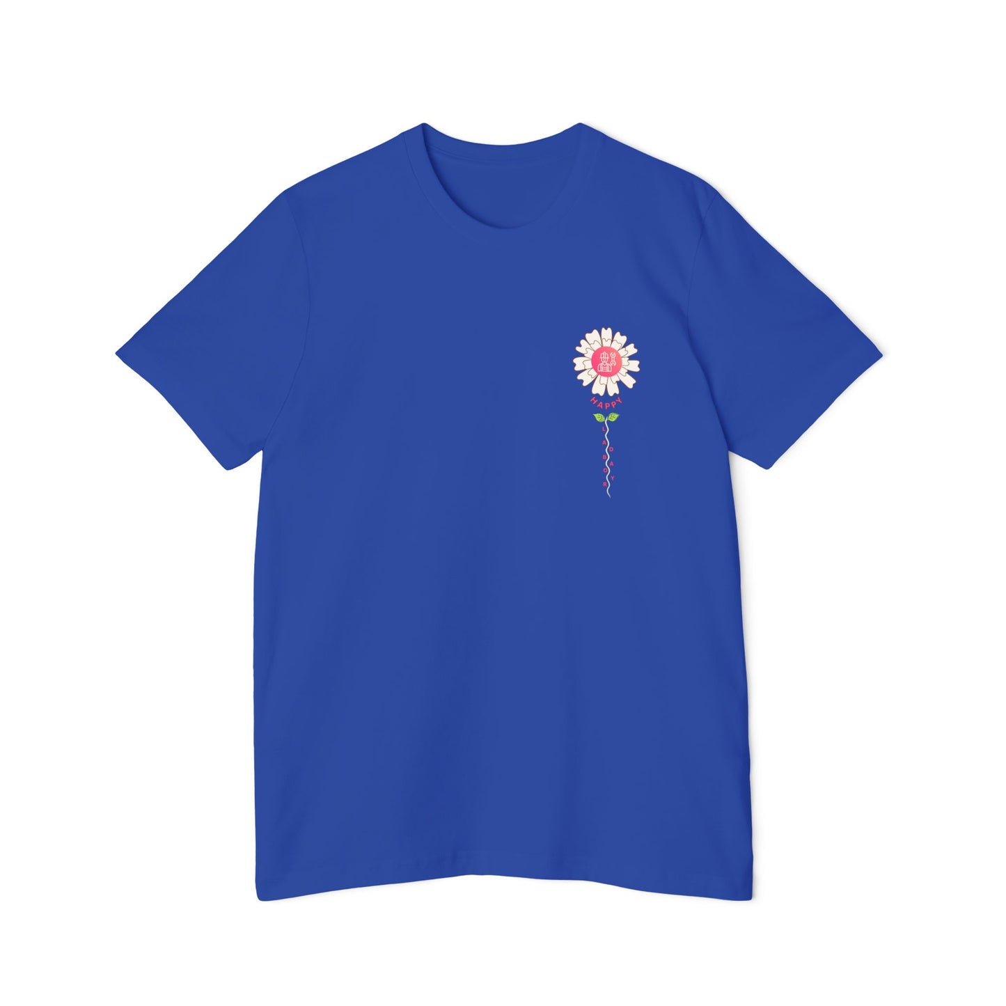 A short sleeve unisex jersey t-shirt featuring an graphic design for Labor Day, displayed as a clean product mockup.