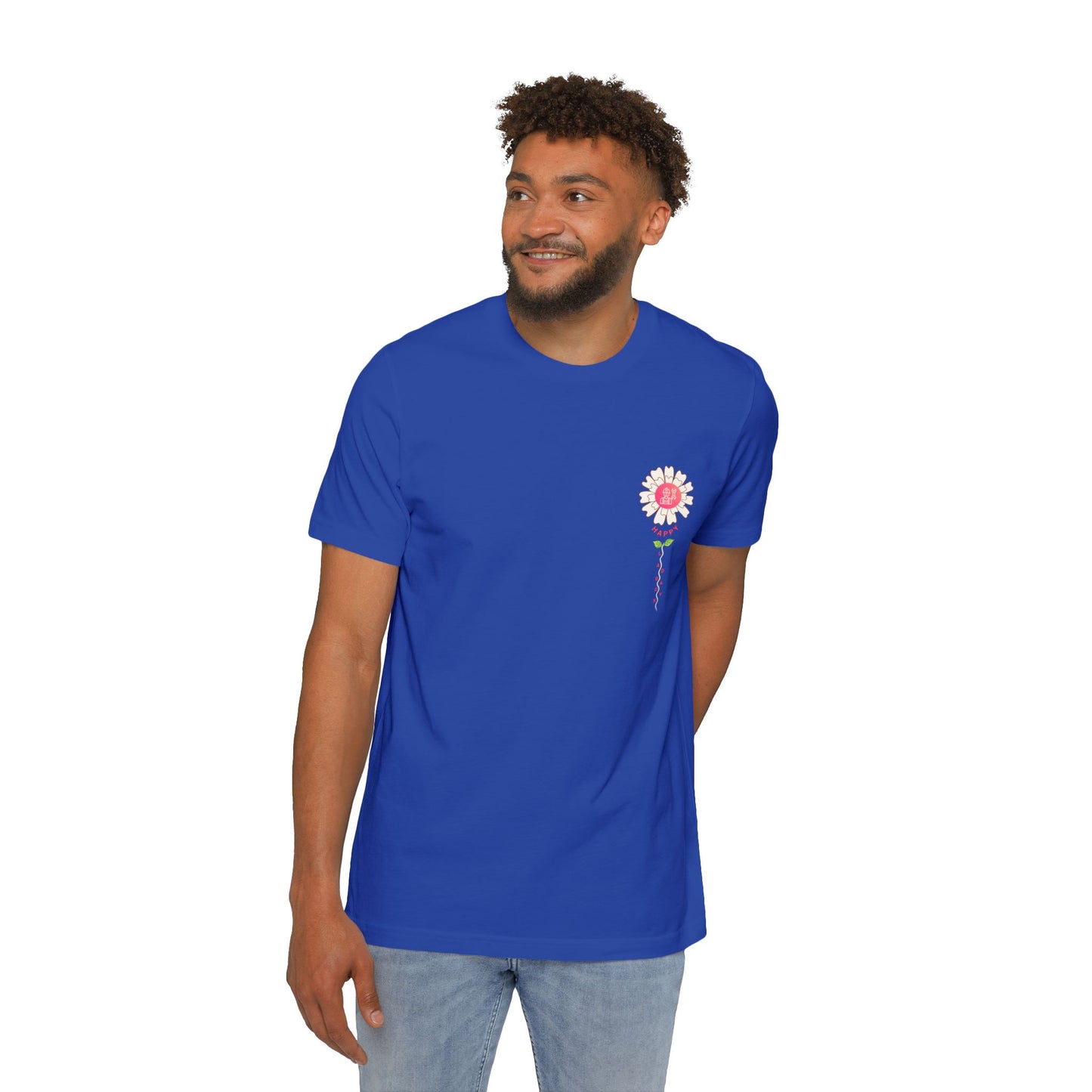 A short sleeve unisex jersey t-shirt featuring an graphic design for Labor Day, displayed as a clean product mockup.