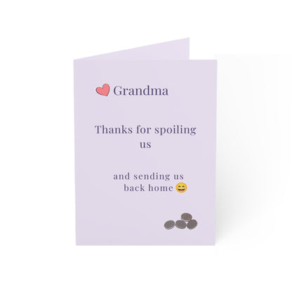 Grandma Thank You Card | Cute Grandmother Card | Appreciation Card for Grandma