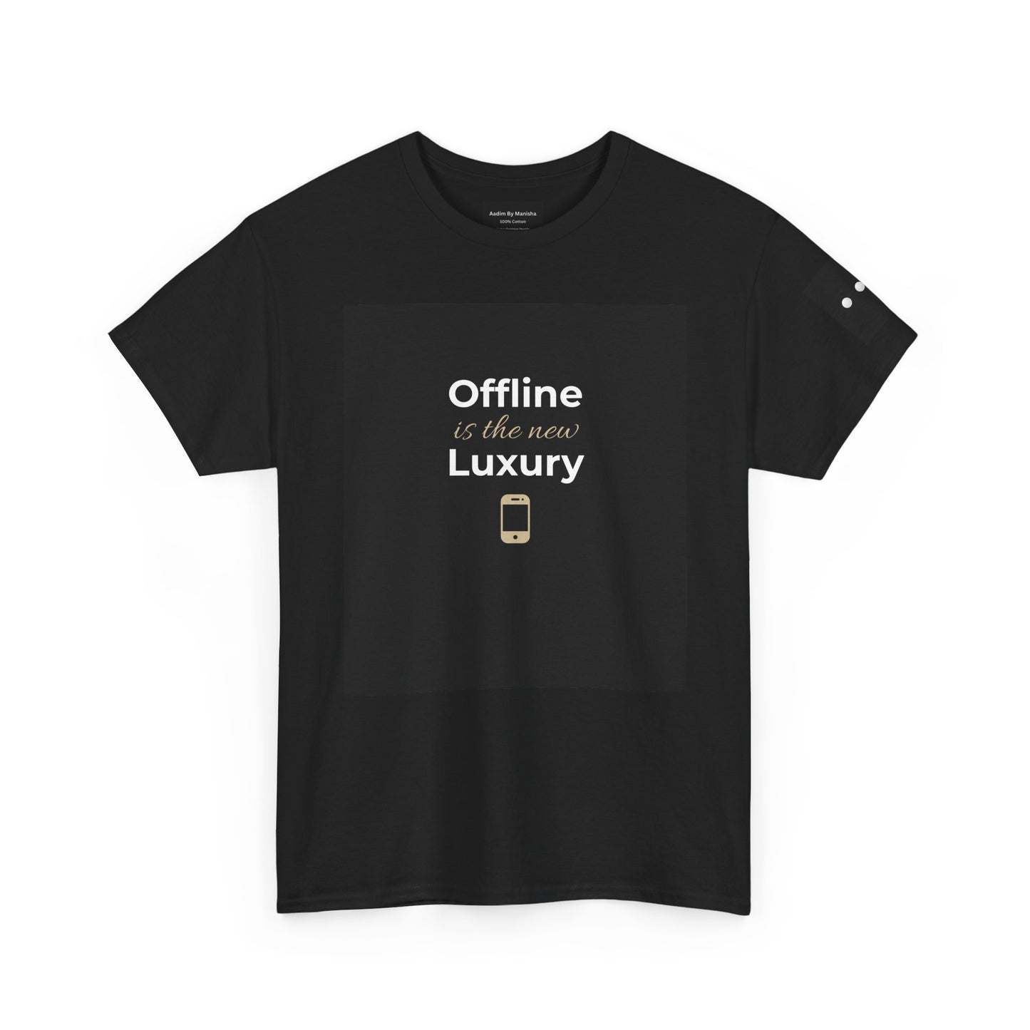 Offline is the New Luxury T-Shirt | Minimal Aesthetic Shirt | Digital Detox Tee | Introvert Lifestyle Fashion | Self Care Graphic Tee