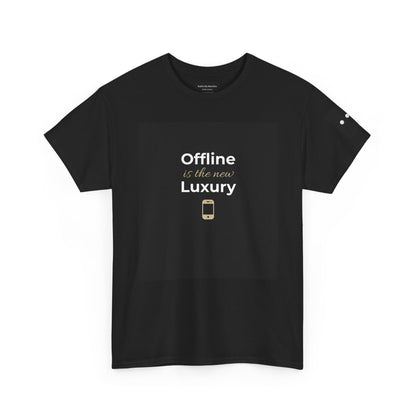 Offline is the New Luxury T-Shirt | Minimal Aesthetic Shirt | Digital Detox Tee | Introvert Lifestyle Fashion | Self Care Graphic Tee