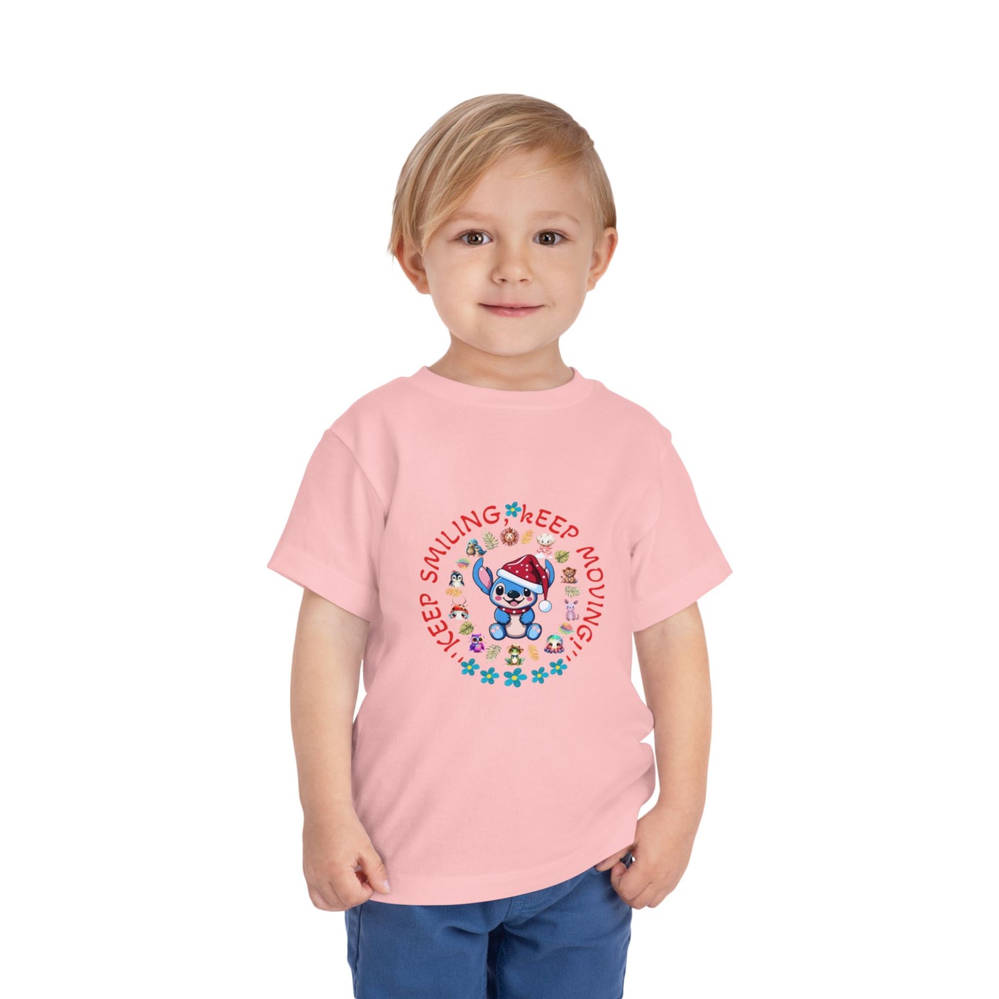 Keep Smiling Keep Moving – Toddler Dog Graphic Tee