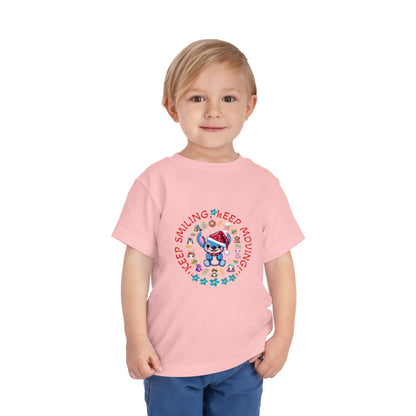 Keep Smiling Keep Moving – Toddler Dog Graphic Tee