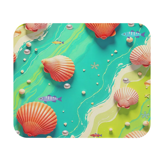 vibrant beach theme mouse pad cool and comfort