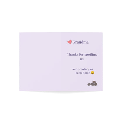 Grandma Thank You Card | Cute Grandmother Card | Appreciation Card for Grandma