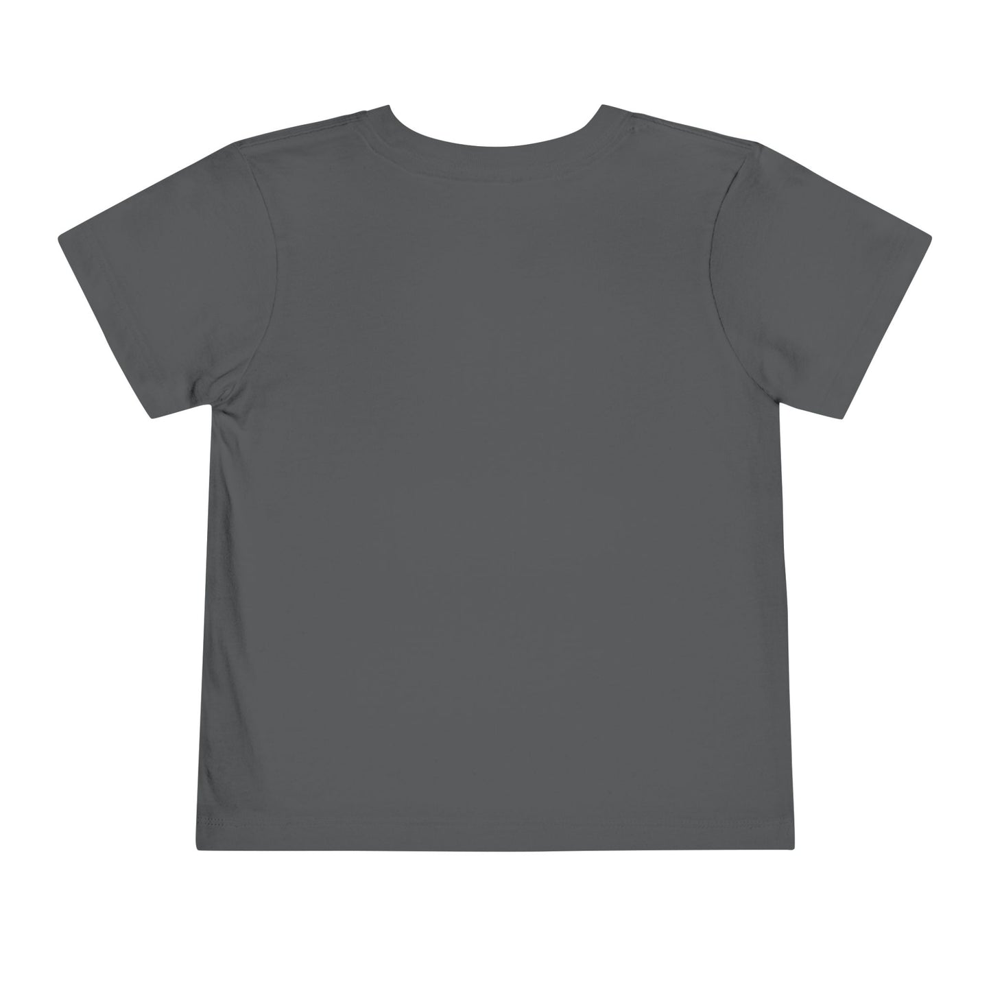 Throwback Kid retro t-shirt back view with clean solid background and primary color design theme