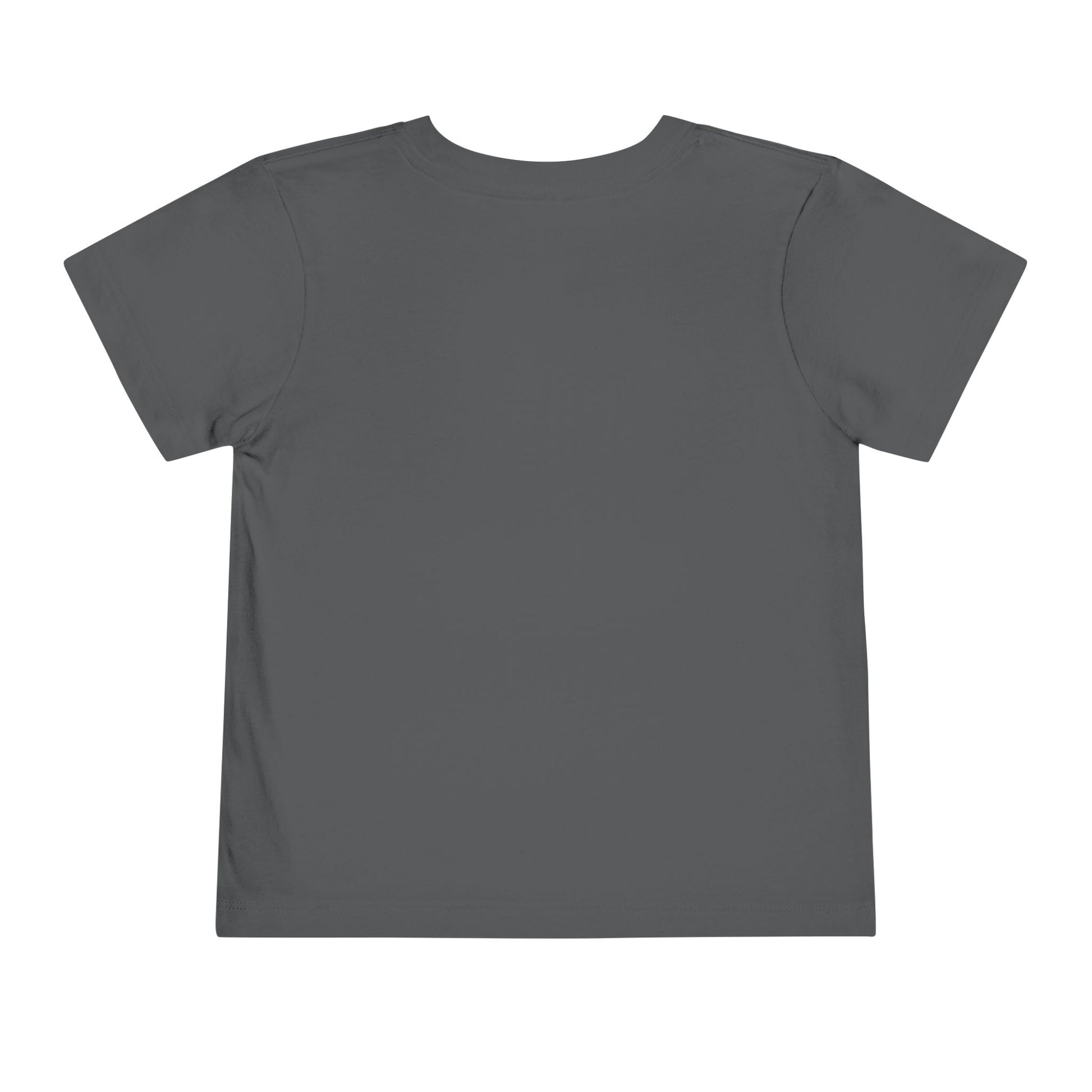Throwback Kid retro t-shirt back view with clean solid background and primary color design theme