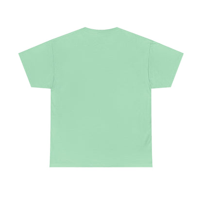 Mint Green t-shirt shown from the back on a white background