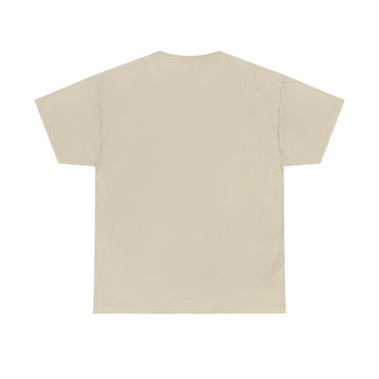 Plain back view of  unisex cotton tee