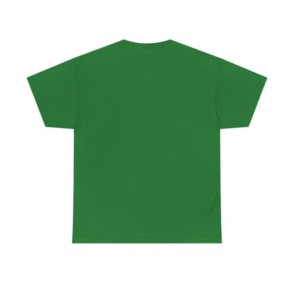 Turf Green t-shirt shown from the back on a white background