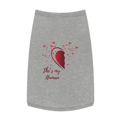 Pet Tank Top Half Heart Design | Matching Pet & Owner Outfit